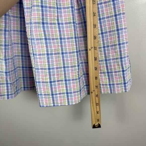 Bailey Boys Gingham Jackie Dress Girls Size Blue Purple‎ Plaid Sleeveless Tie - Picture 7 of 7